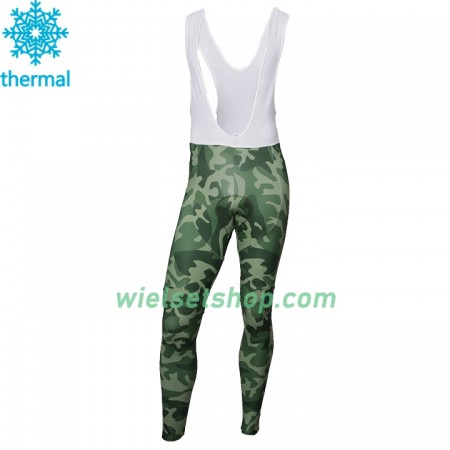Fietsbroek Lang met Bretels 2018 Armee De Terre N001 Winter Thermal Fleece
